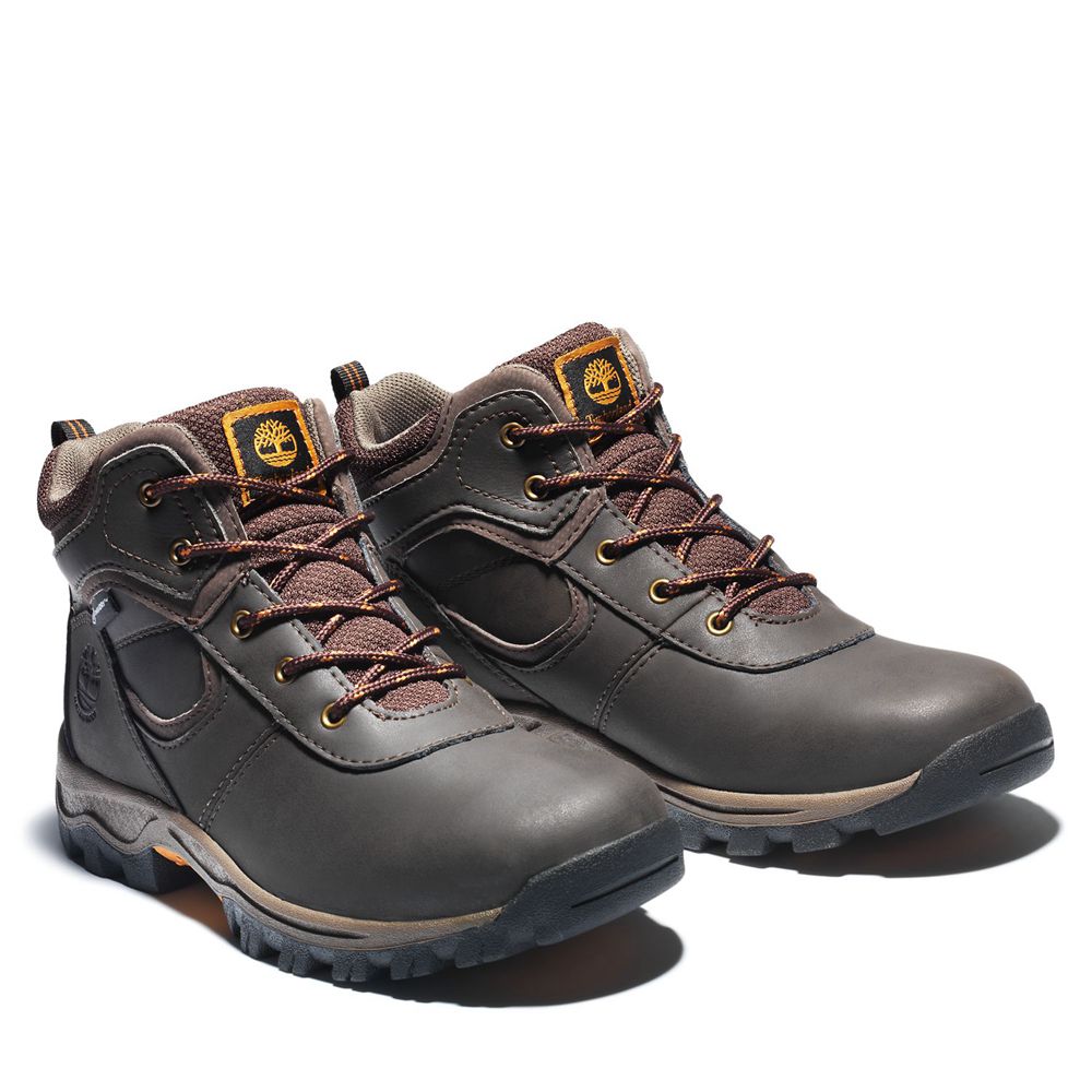 Bocanci De Drumeție Timberland Copii Maro Inchis - Junior Mt. Maddsen Waterproof - Romania - HLPUTQ4